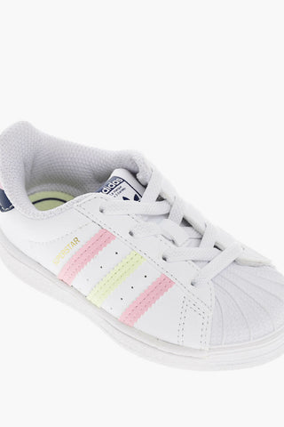 Lace-up SUPERSTAR Sneakers with Side Stripes