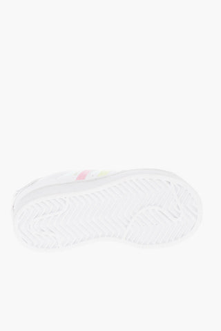Lace-up SUPERSTAR Sneakers with Side Stripes