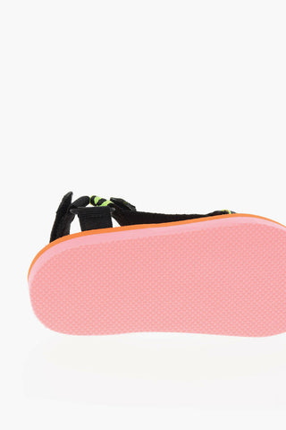 Logoed Sandals with Touch Strap Fastening