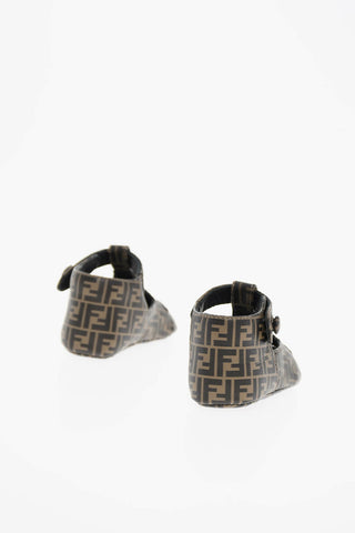 Calfskin Sandals with Allover FF Pattern