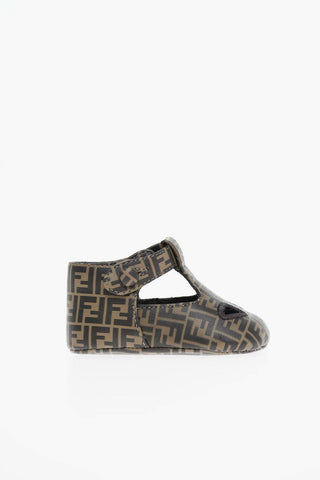 Calfskin Sandals with Allover FF Pattern