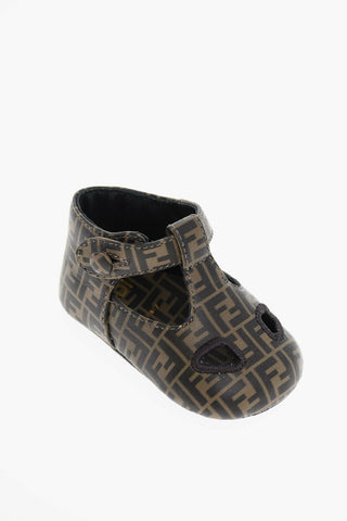 Calfskin Sandals with Allover FF Pattern