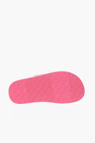 EVERLEE Slides with Logoed Elastic Band