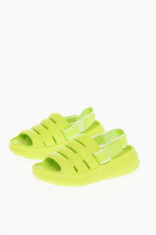 Neon SPORT YEAH Sandals with Logoed Band
