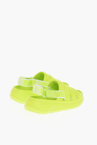 Neon SPORT YEAH Sandals with Logoed Band