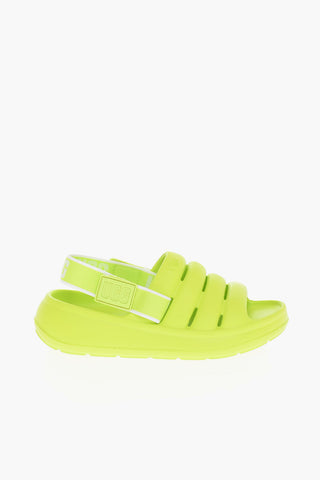Neon SPORT YEAH Sandals with Logoed Band