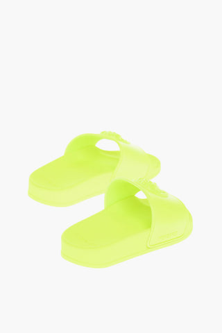Slides Neon in Gomma con Dettaglio MEDUSA
