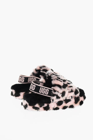 Sandali Shearling FLUFF YEAH con Motivo Animalier