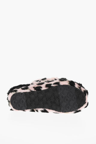 Sandali Shearling FLUFF YEAH con Motivo Animalier
