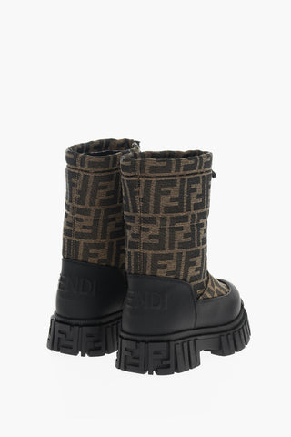 Drawstringed Snow Boots with FF Monogram