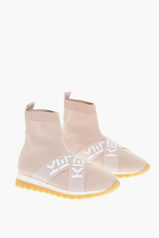 Sock Sneakers with Logoed Elastic Tape