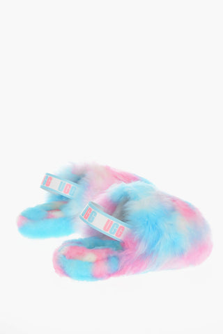Slides Shearling K FLUFF YEAH con Banda Logata