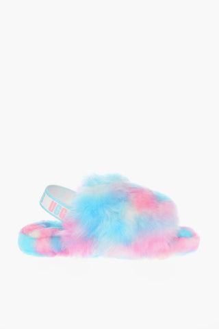 Slides Shearling K FLUFF YEAH con Banda Logata
