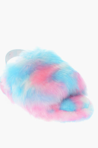 Slides Shearling K FLUFF YEAH con Banda Logata
