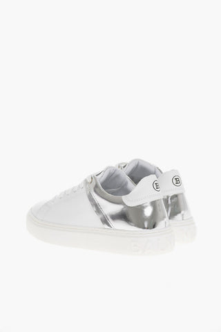 Calfskin Lace-up Low Shoes with Logo