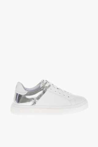 Calfskin Lace-up Low Shoes with Logo