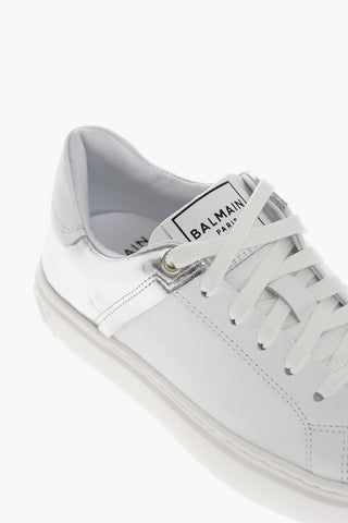 Calfskin Lace-up Low Shoes with Logo