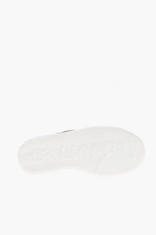 Calfskin Lace-up Low Shoes with Logo