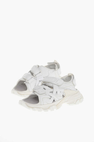 TRACK Sandals with Cut-out Detailing and Velcro Fastening