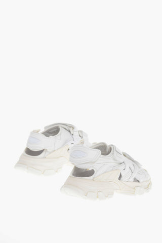 TRACK Sandals with Cut-out Detailing and Velcro Fastening