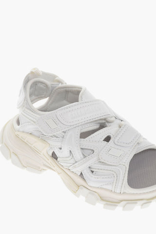 TRACK Sandals with Cut-out Detailing and Velcro Fastening