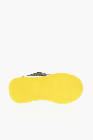 Sneakers in Pelle Allacciate con Dettaglio Logo