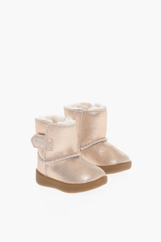 Sheepskin KEELAN Boots with Embroidered Logo