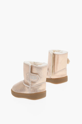 Sheepskin KEELAN Boots with Embroidered Logo