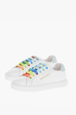 Calfskin PALM 1 Sneakers with Multicolored Laces
