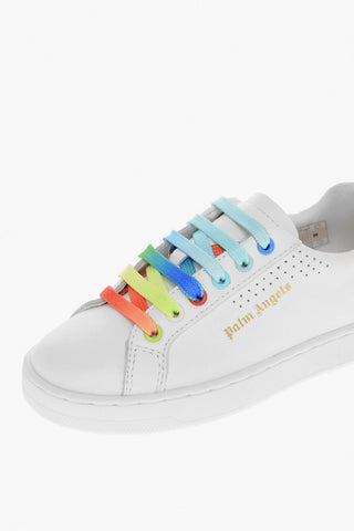 Calfskin PALM 1 Sneakers with Multicolored Laces