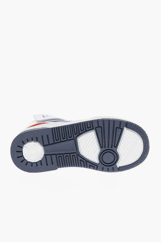 Calfskin High Sneakers with Animalier Pattern and Velcro