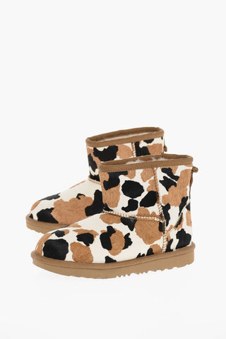 Calf Hair CLASSIC MINI Boots with Animalier Pattern