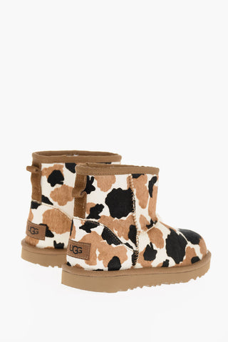 Calf Hair CLASSIC MINI Boots with Animalier Pattern