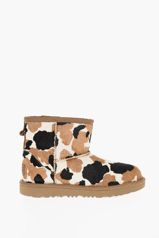 Calf Hair CLASSIC MINI Boots with Animalier Pattern