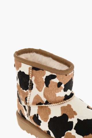 Calf Hair CLASSIC MINI Boots with Animalier Pattern