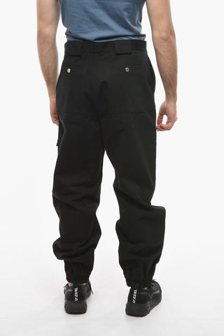 Multipocketed Cotton Pants with Zipped Ankles