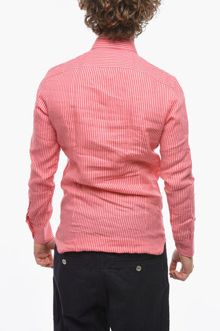 Linen Shirt with Pinstriped Pattern