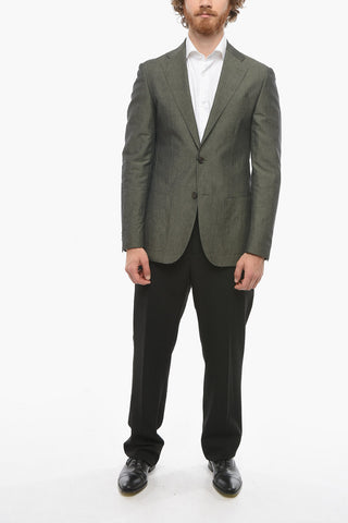 CC COLLECTION Blazer in Misto Lino REFINED con Tasche a Toppa