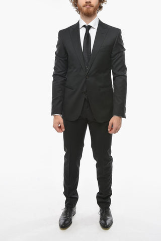 CC COLLECTION Peak Lapel CEREMONY RESET Three Pieces Suit