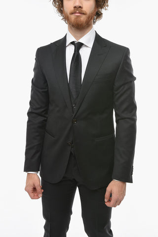 CC COLLECTION Peak Lapel CEREMONY RESET Three Pieces Suit