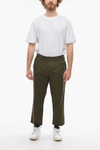 Single-Pleat Stretch Cotton MARAIS Pants