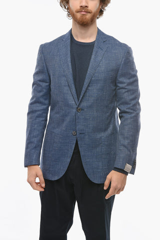 Blazer Semifoderato in Misto Lana e Seta ACADEMY SOFT con Spacchi Laterali