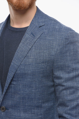 Blazer Semifoderato in Misto Lana e Seta ACADEMY SOFT con Spacchi Laterali