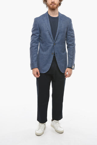 Blazer Semifoderato in Misto Lana e Seta ACADEMY SOFT con Spacchi Laterali