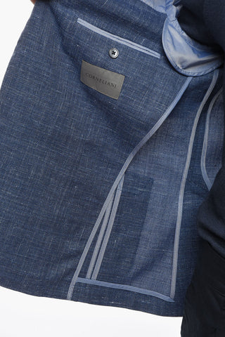 Blazer Semifoderato in Misto Lana e Seta ACADEMY SOFT con Spacchi Laterali