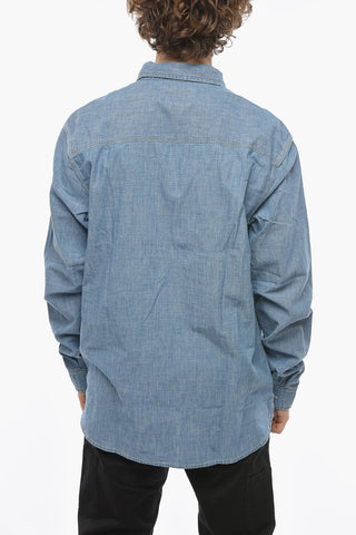 Overshirt CLINK In Denim Effetto Bleached