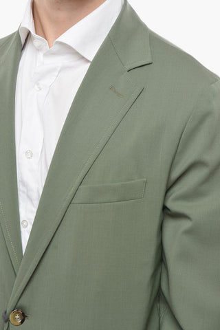 virgin wool side vents notch lapel CHELSEA 2-button blazer
