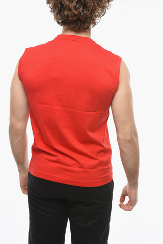 EMPORIO EA7 Embossed Logo Cotton Tank Top