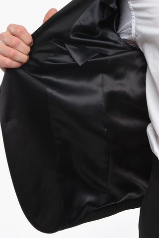 Blazer with Decorative Collar and Flapped Pockets