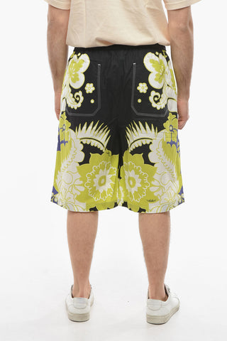 Shorts in Cotone a Fantasia Floreale